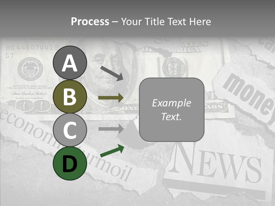 News Stress Economic PowerPoint Template