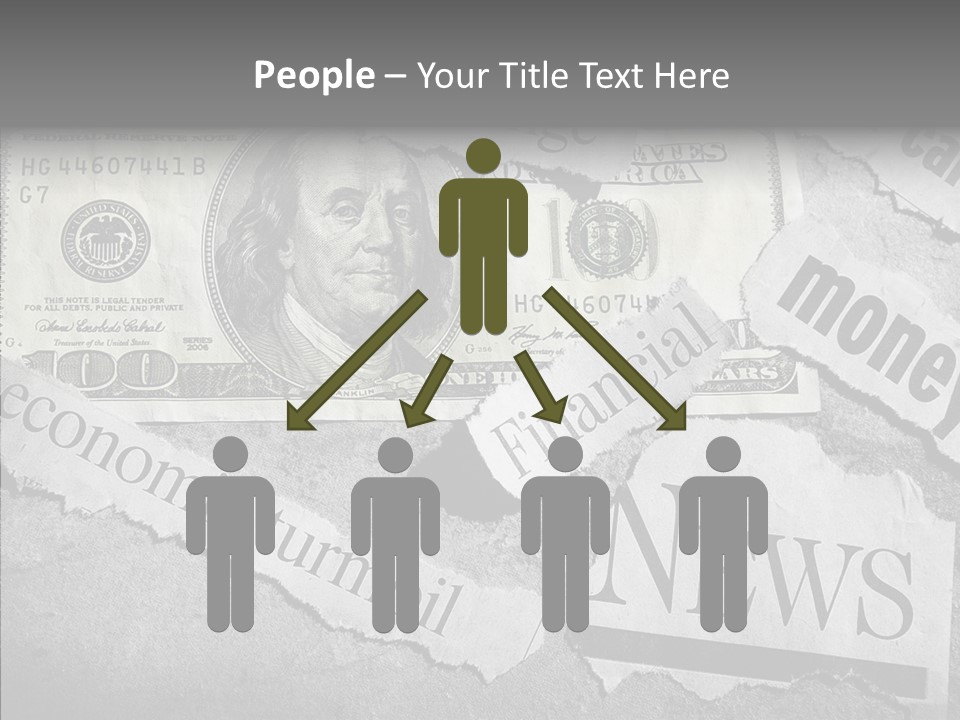 News Stress Economic PowerPoint Template