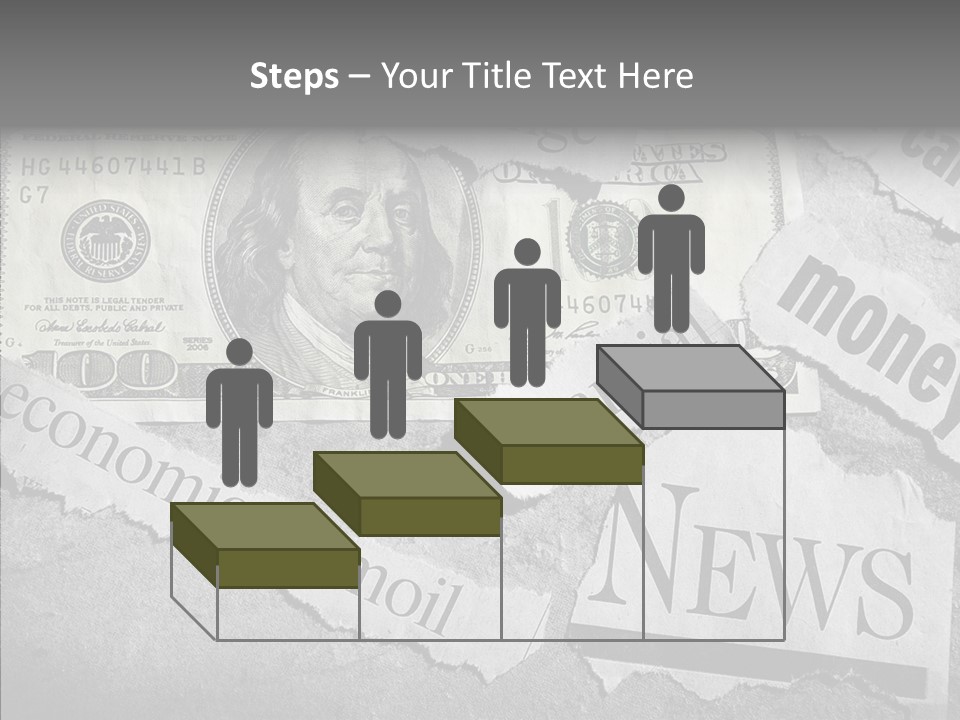 News Stress Economic PowerPoint Template