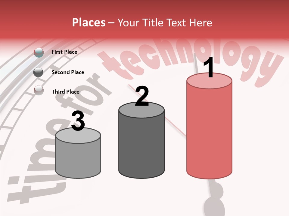 Clock Train Computers PowerPoint Template
