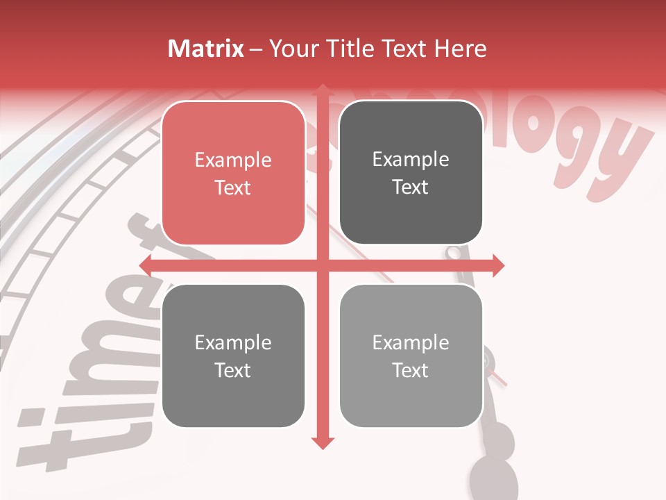 Clock Train Computers PowerPoint Template