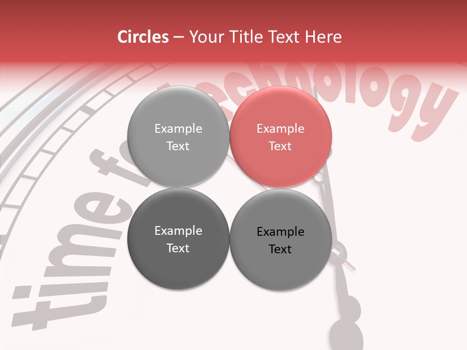 Clock Train Computers PowerPoint Template