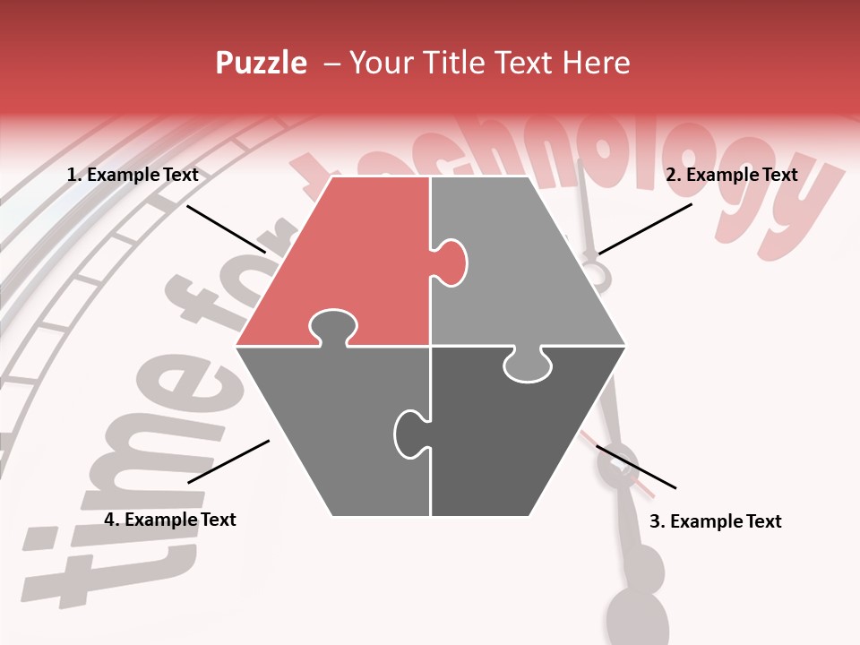 Clock Train Computers PowerPoint Template