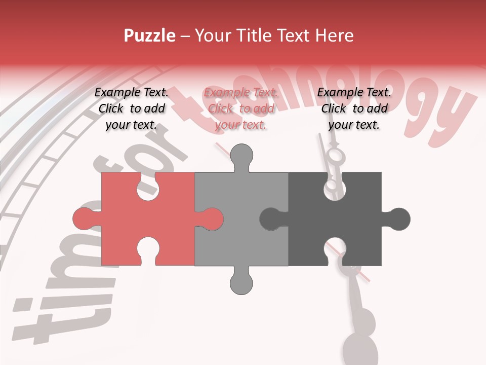 Clock Train Computers PowerPoint Template