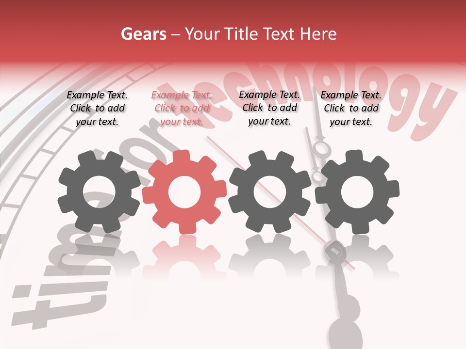 Clock Train Computers PowerPoint Template