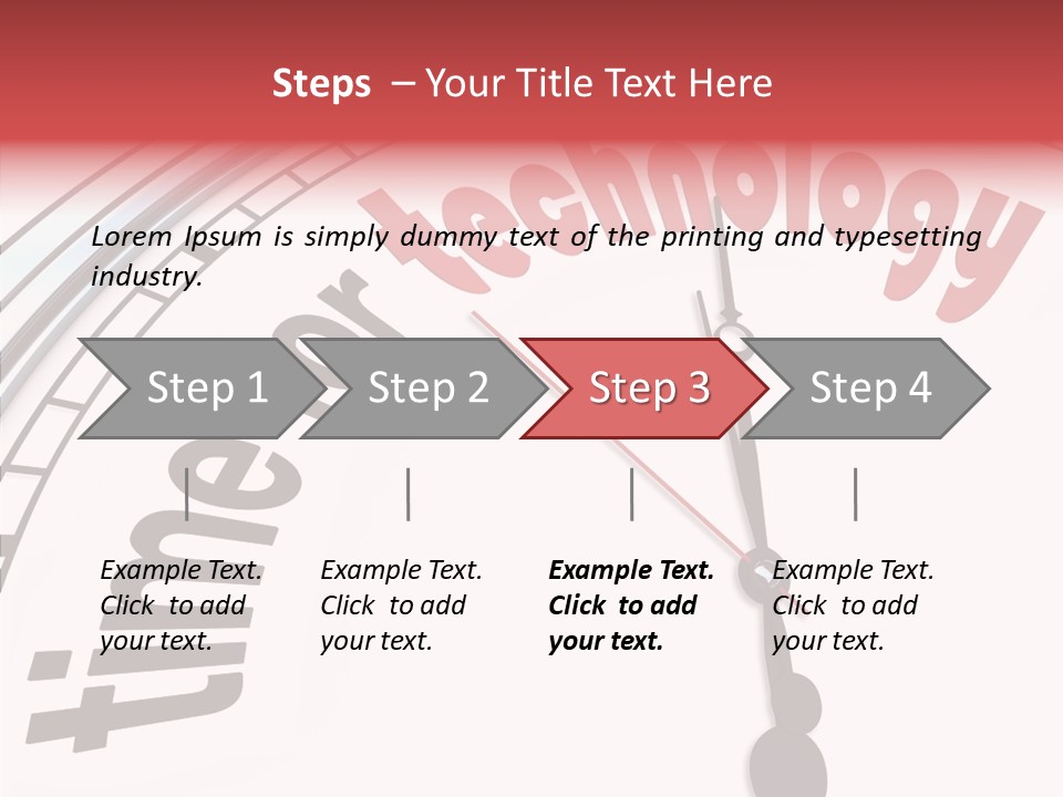 Clock Train Computers PowerPoint Template