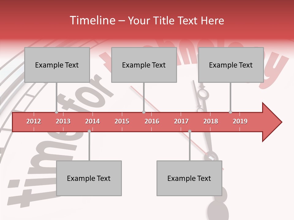 Clock Train Computers PowerPoint Template