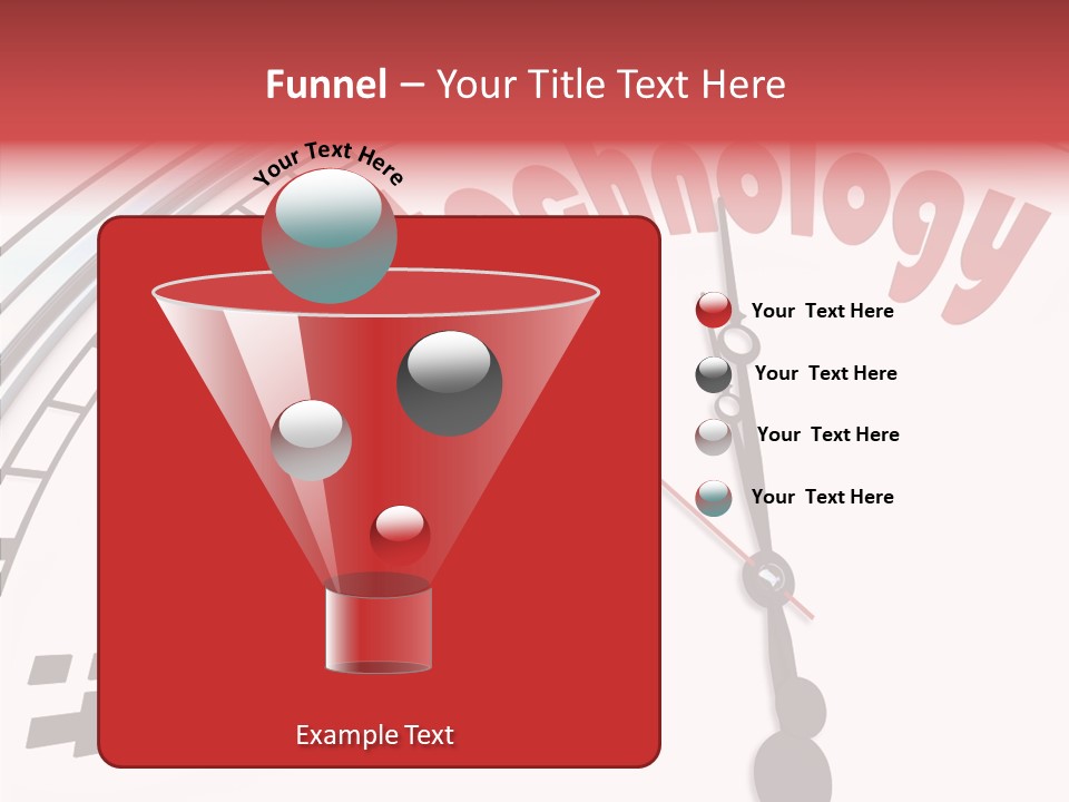 Clock Train Computers PowerPoint Template