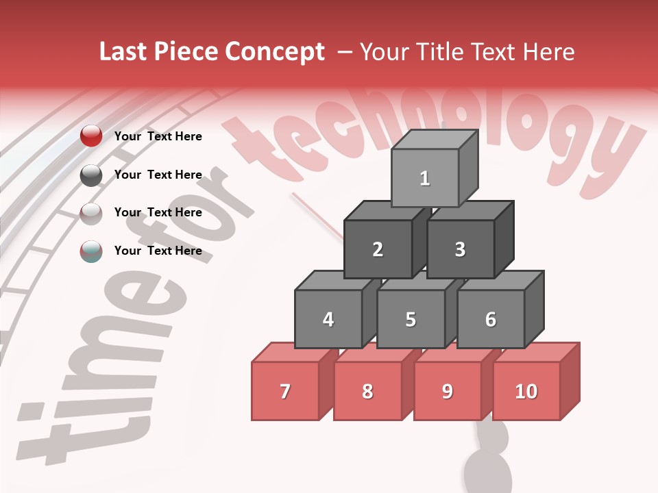 Clock Train Computers PowerPoint Template