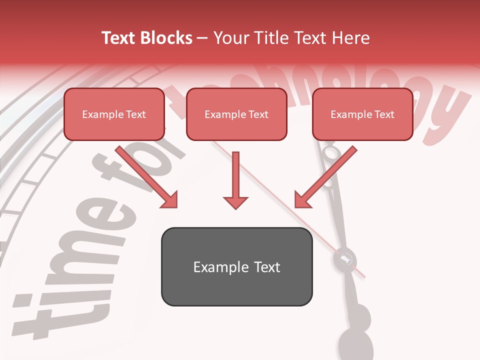 Clock Train Computers PowerPoint Template