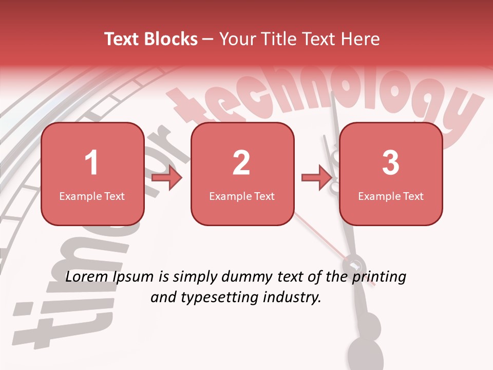 Clock Train Computers PowerPoint Template