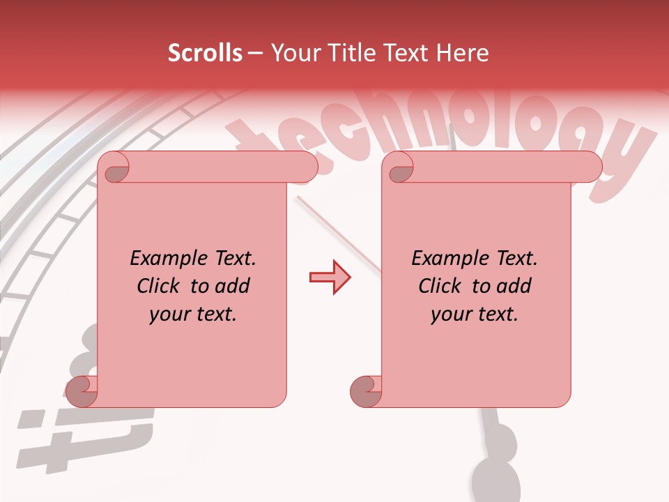 Clock Train Computers PowerPoint Template