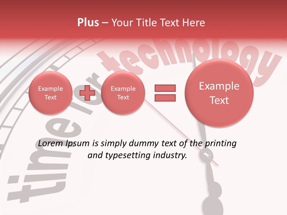 Clock Train Computers PowerPoint Template