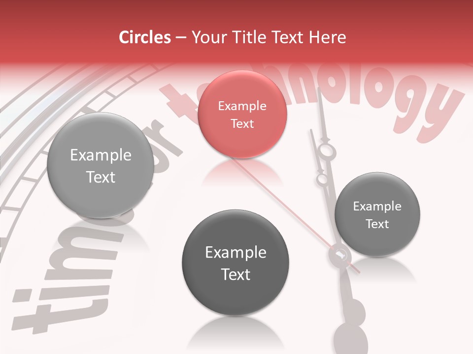 Clock Train Computers PowerPoint Template