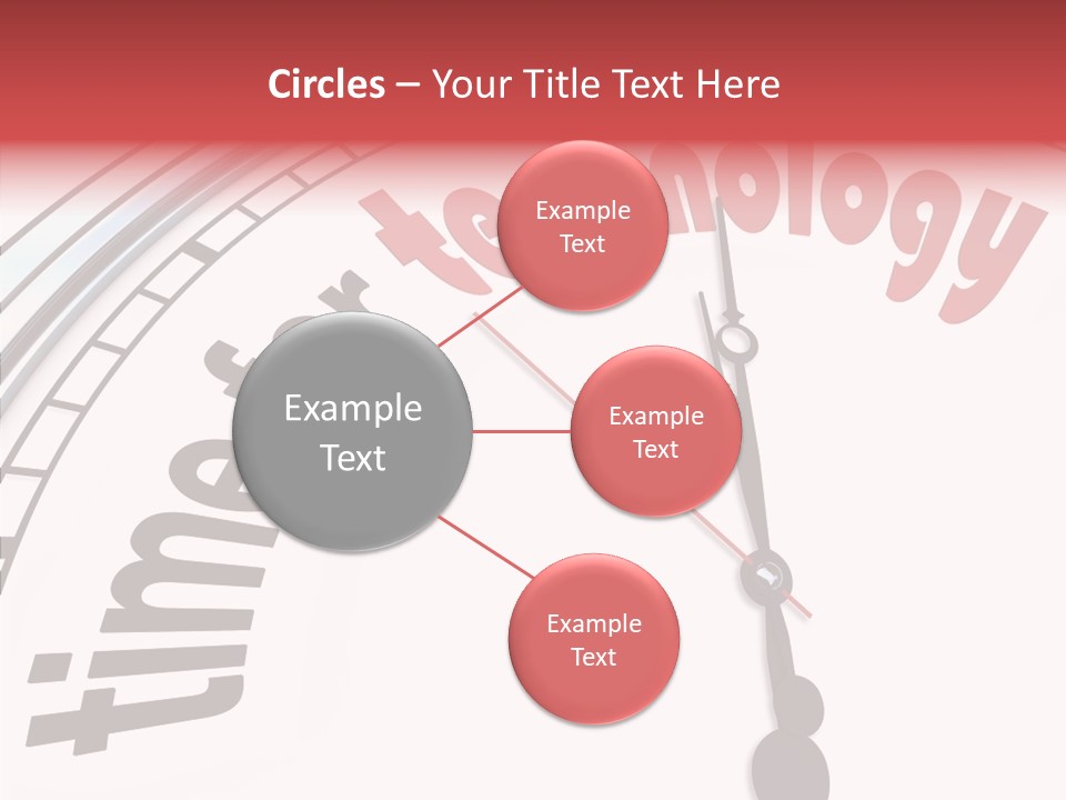 Clock Train Computers PowerPoint Template