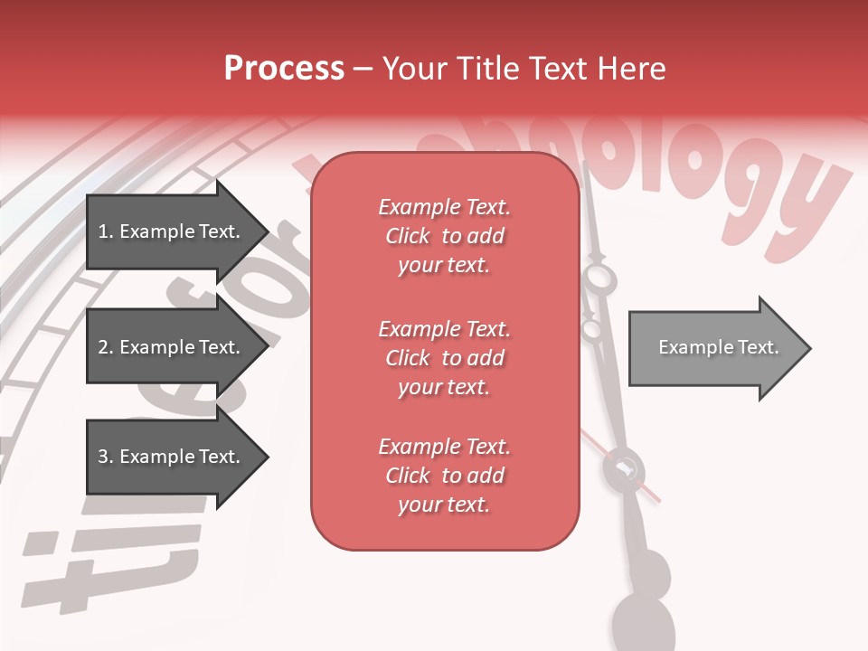 Clock Train Computers PowerPoint Template