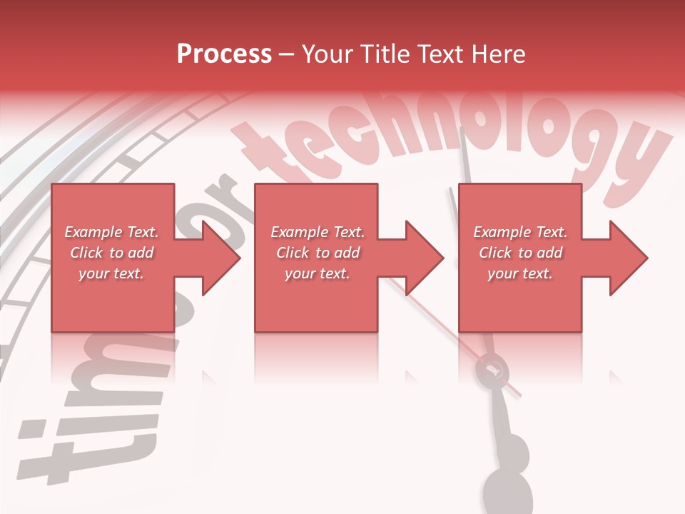 Clock Train Computers PowerPoint Template