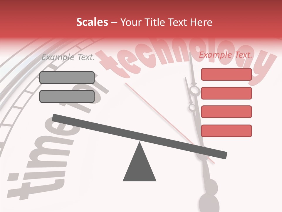 Clock Train Computers PowerPoint Template