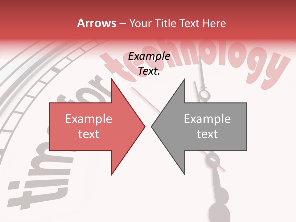 Clock Train Computers PowerPoint Template