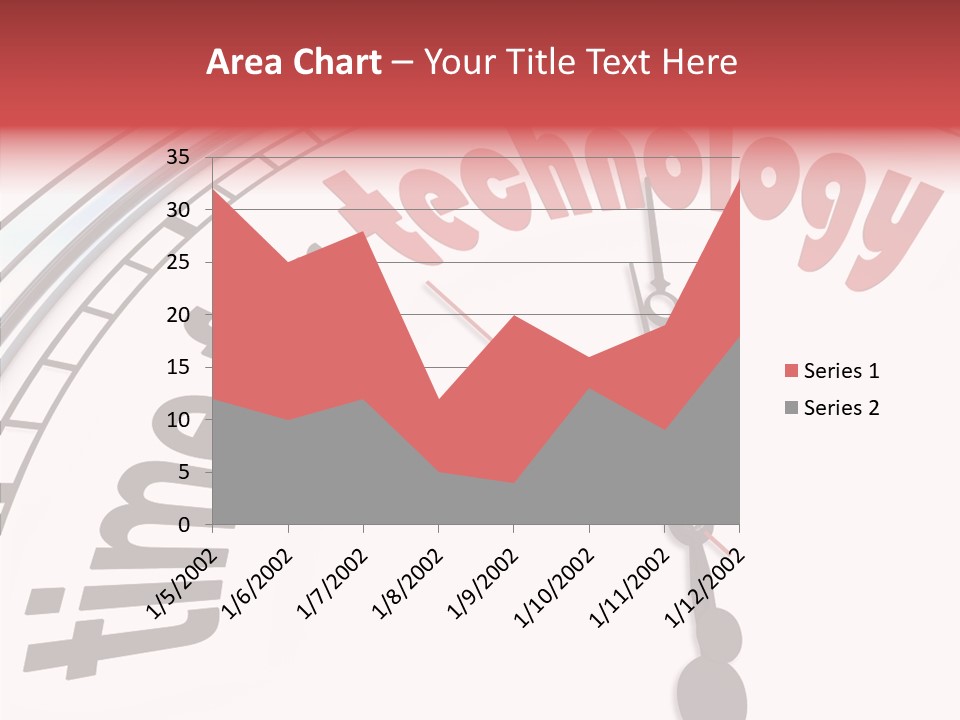 Clock Train Computers PowerPoint Template