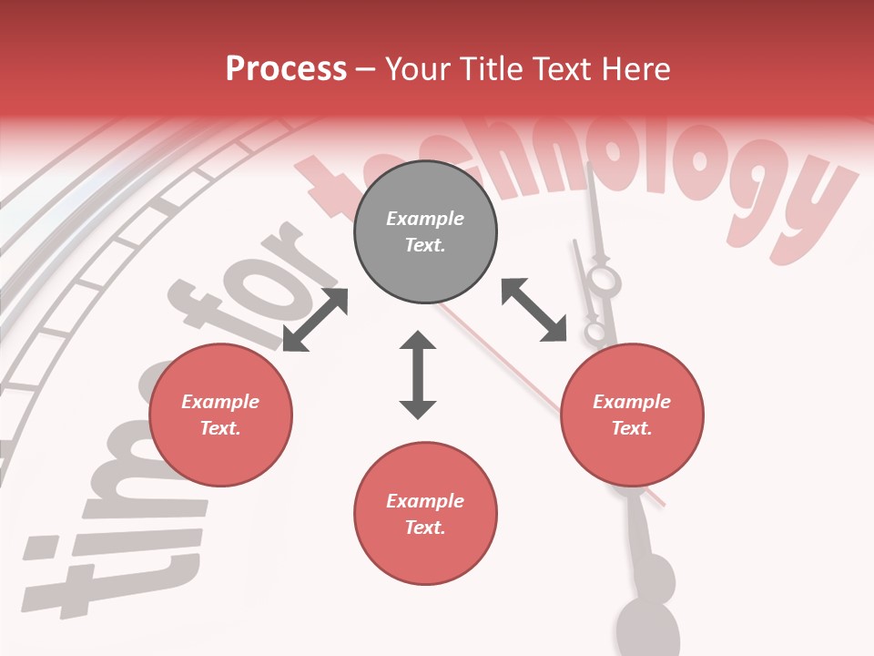 Clock Train Computers PowerPoint Template