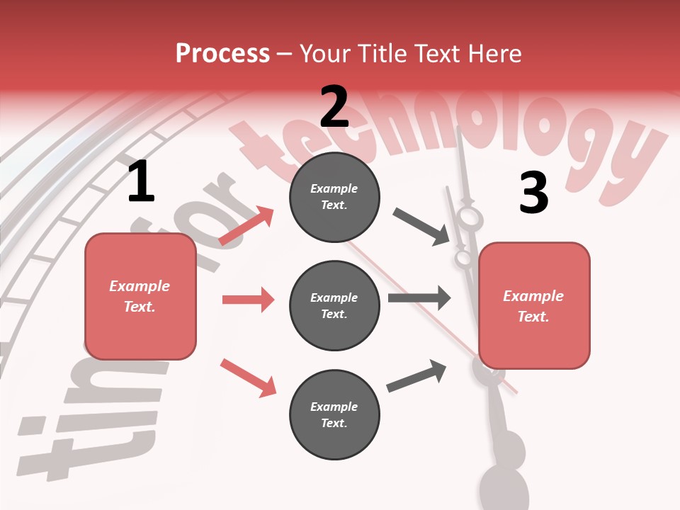 Clock Train Computers PowerPoint Template