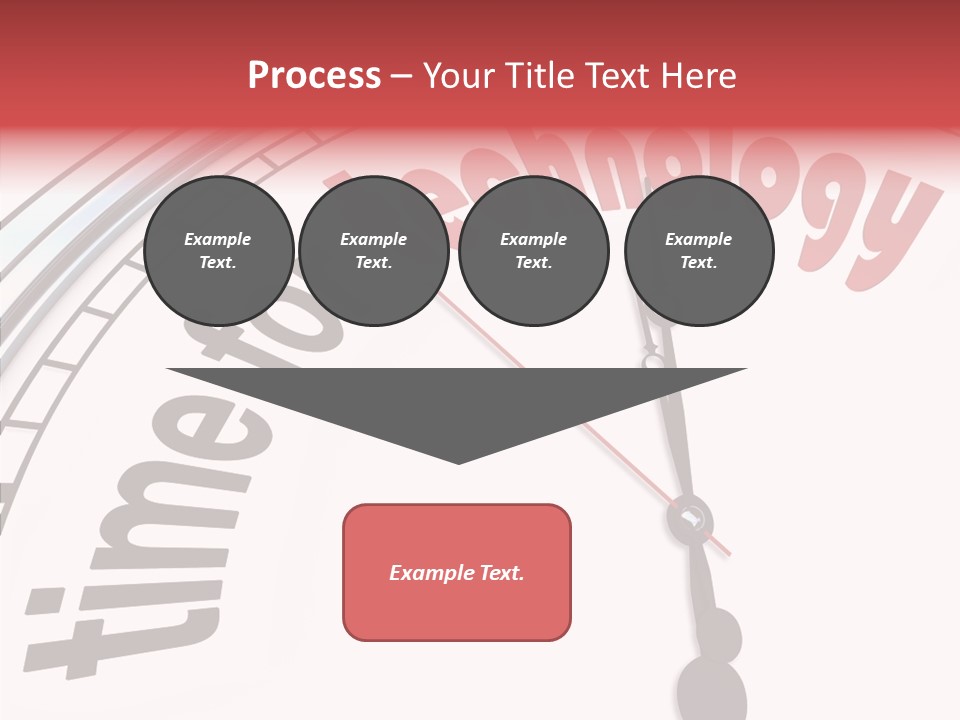 Clock Train Computers PowerPoint Template