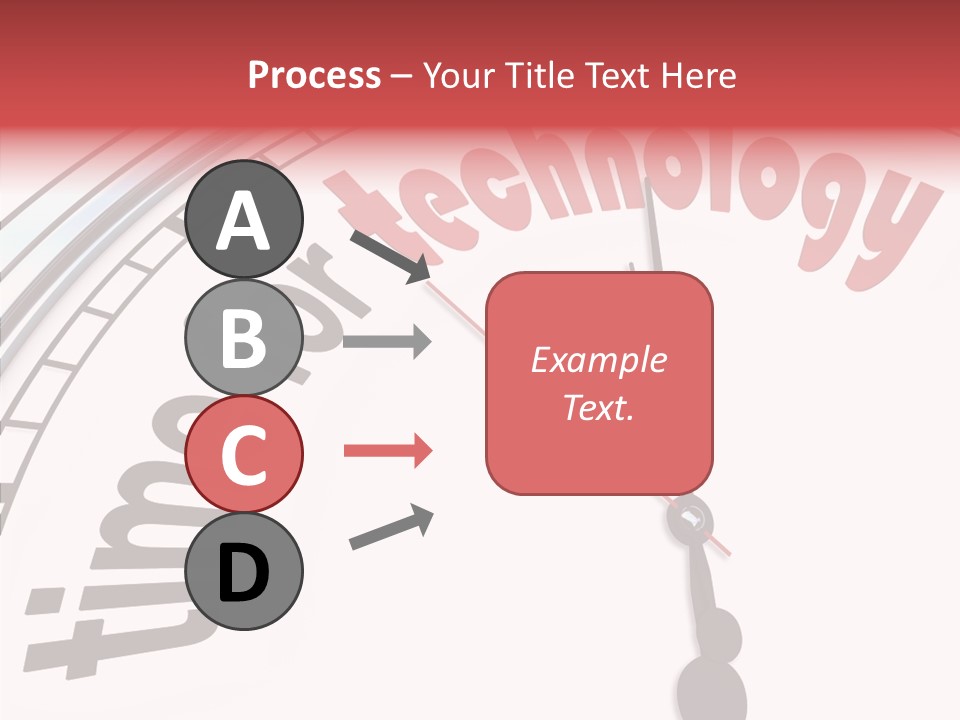 Clock Train Computers PowerPoint Template