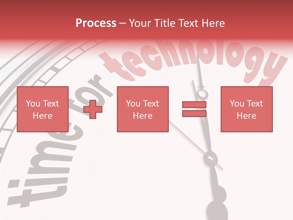 Clock Train Computers PowerPoint Template