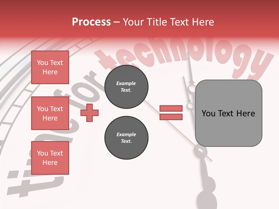 Clock Train Computers PowerPoint Template