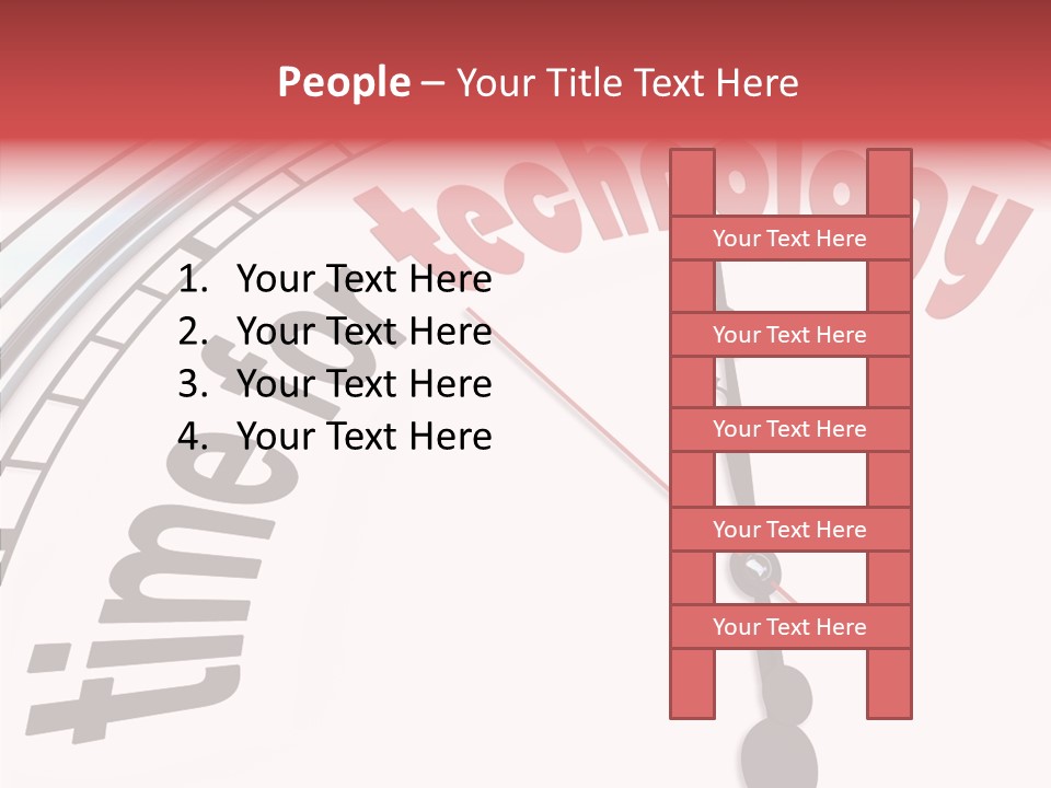 Clock Train Computers PowerPoint Template