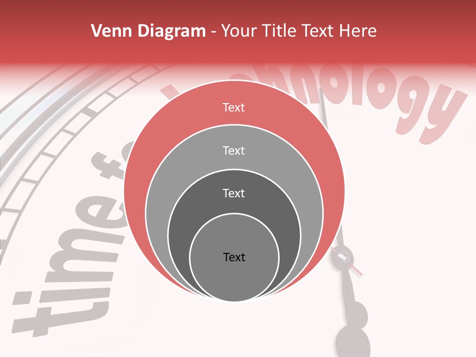 Clock Train Computers PowerPoint Template