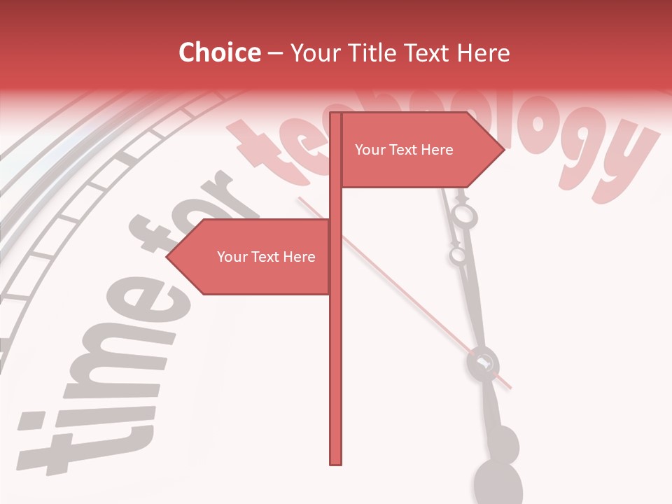 Clock Train Computers PowerPoint Template