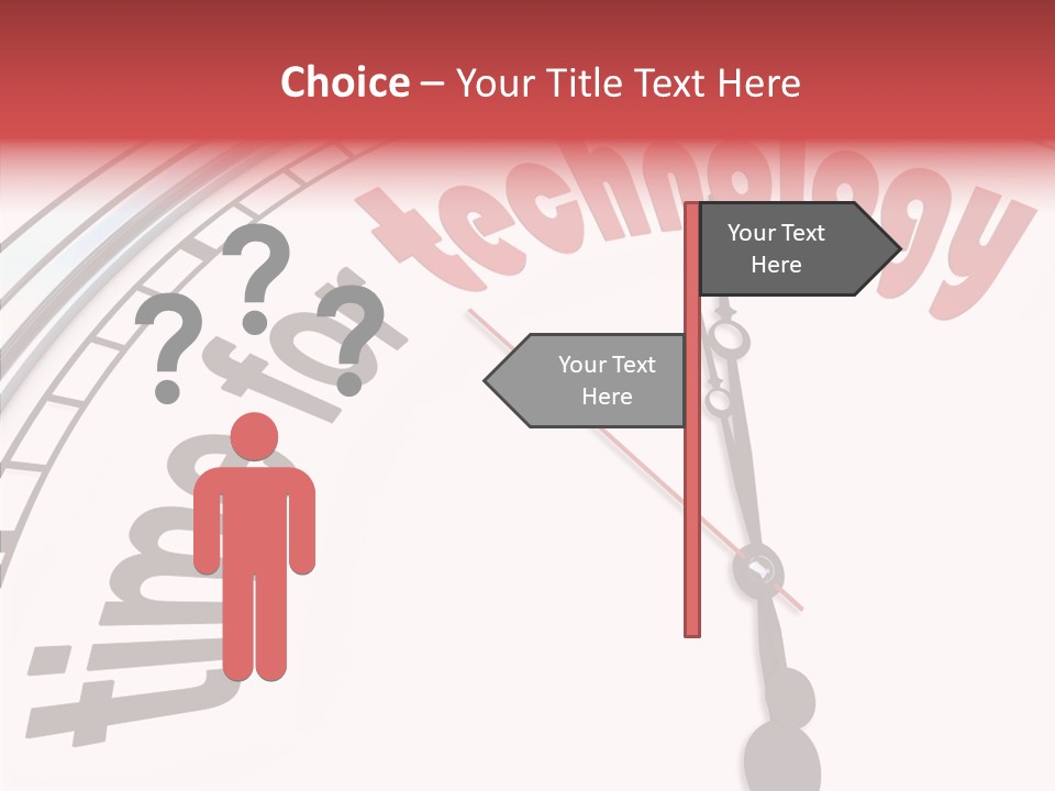 Clock Train Computers PowerPoint Template