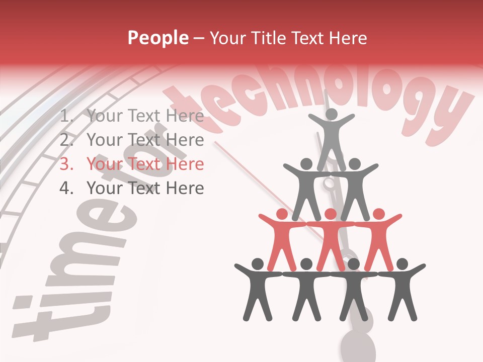 Clock Train Computers PowerPoint Template