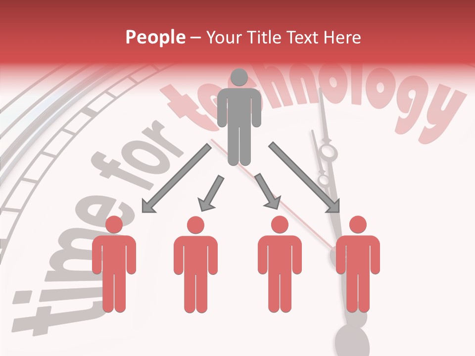 Clock Train Computers PowerPoint Template