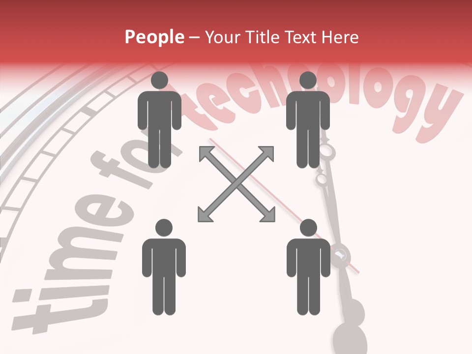 Clock Train Computers PowerPoint Template