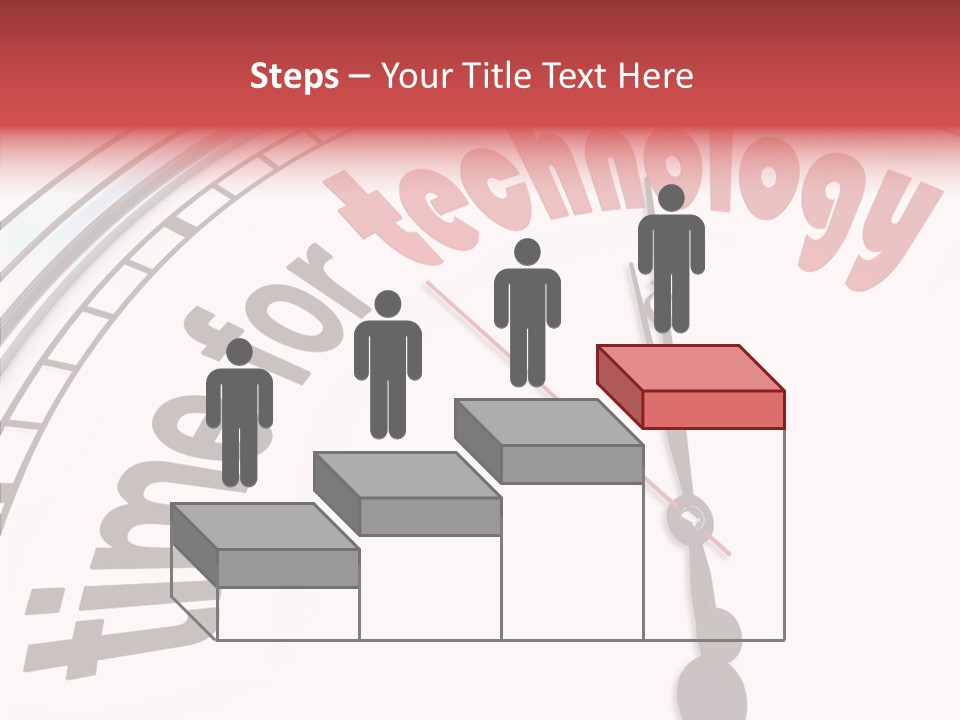 Clock Train Computers PowerPoint Template