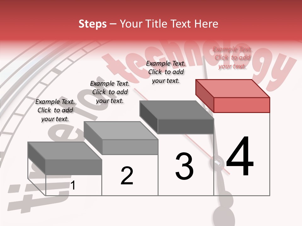 Clock Train Computers PowerPoint Template
