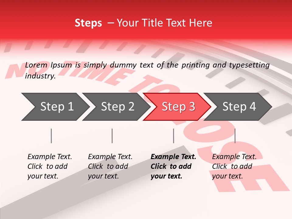 Cliche Hurry Losing PowerPoint Template