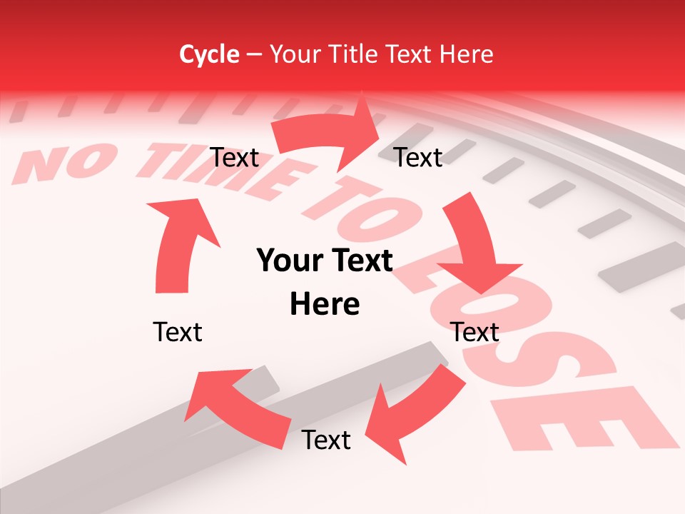Cliche Hurry Losing PowerPoint Template