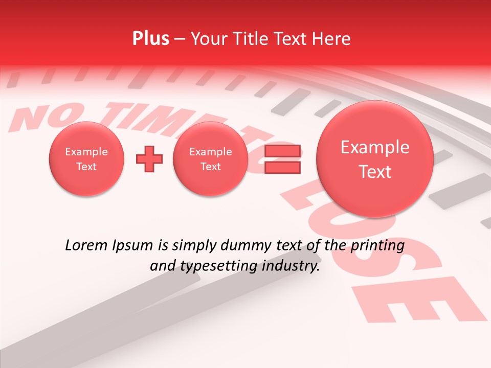 Cliche Hurry Losing PowerPoint Template
