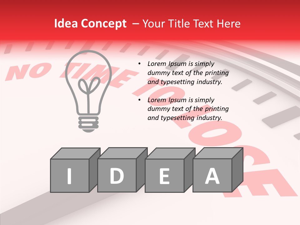 Cliche Hurry Losing PowerPoint Template