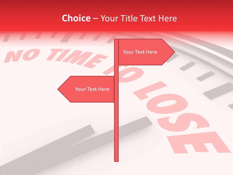 Cliche Hurry Losing PowerPoint Template