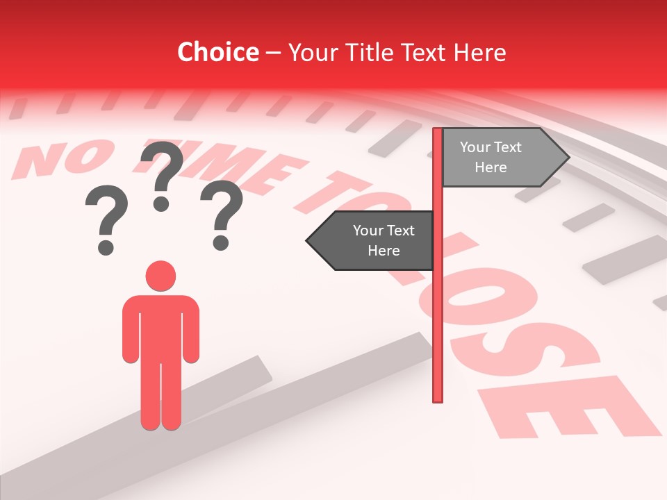 Cliche Hurry Losing PowerPoint Template