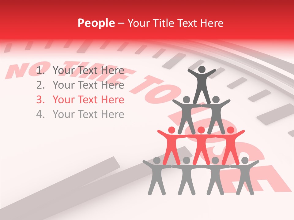 Cliche Hurry Losing PowerPoint Template