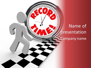 End Record Leading PowerPoint Template