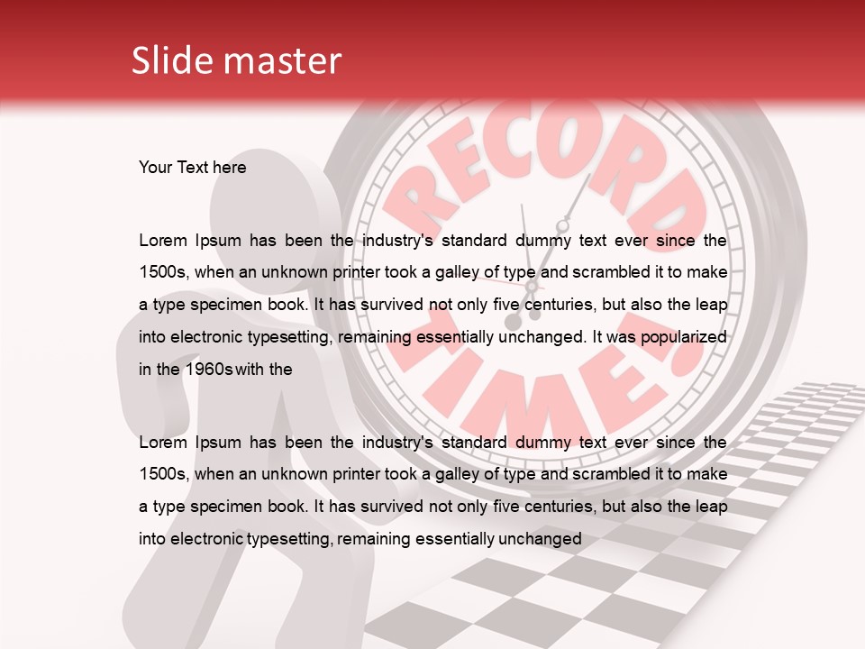 End Record Leading PowerPoint Template
