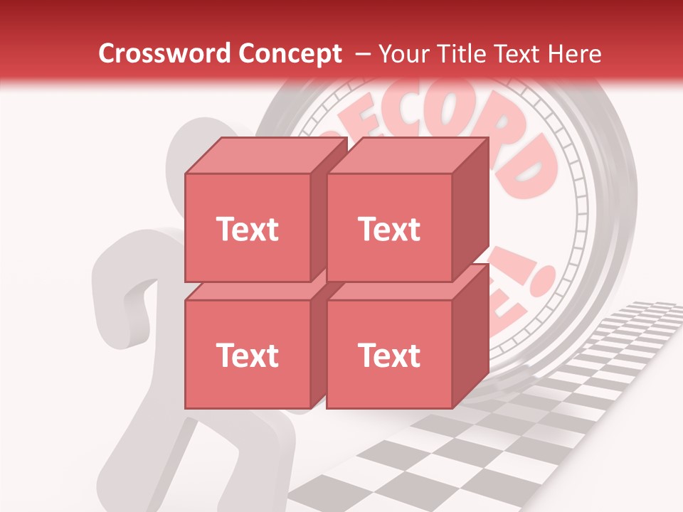 End Record Leading PowerPoint Template