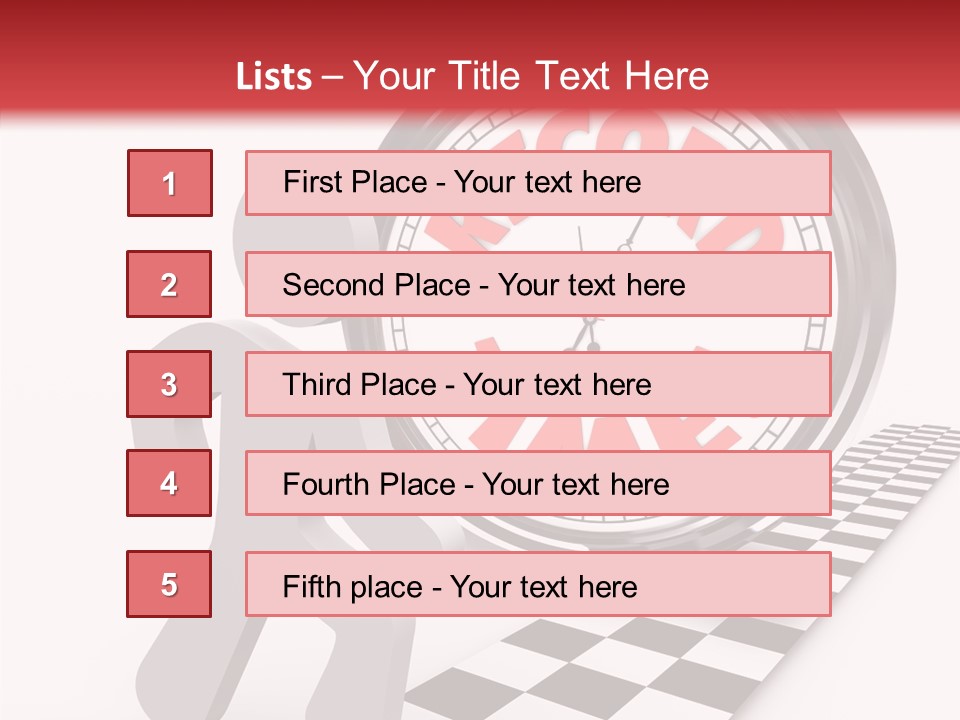 End Record Leading PowerPoint Template
